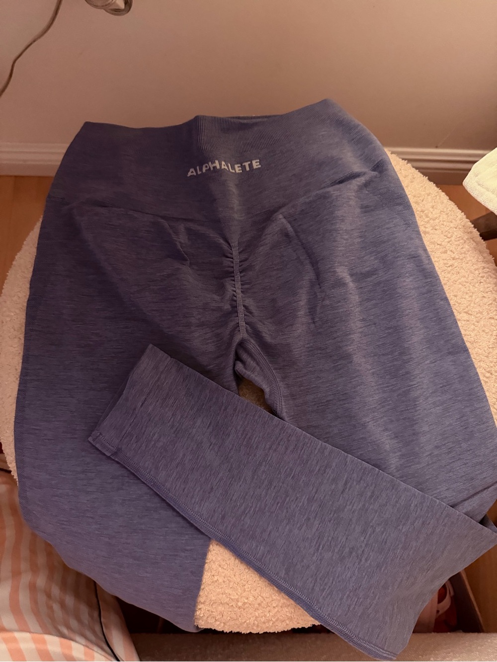 Alphalete Seamless High-Waist Leggings - Heather Blue